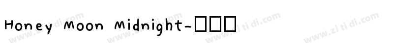 Honey Moon Midnight字体转换
